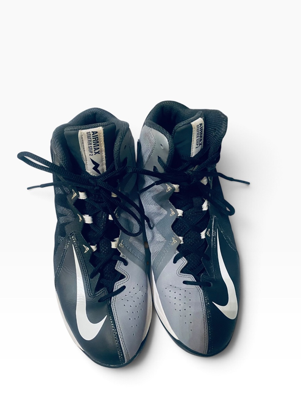 Nike Black and Gray Athletic Max Airmax Sneakers Stutter step 2 basketball 🏀
